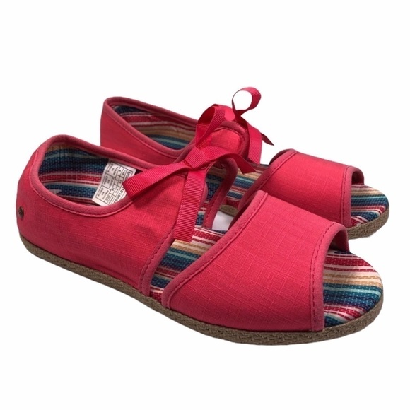 New UGG 1010053K Canvas Espadrilles Slip On Shoes - Picture 1 of 9